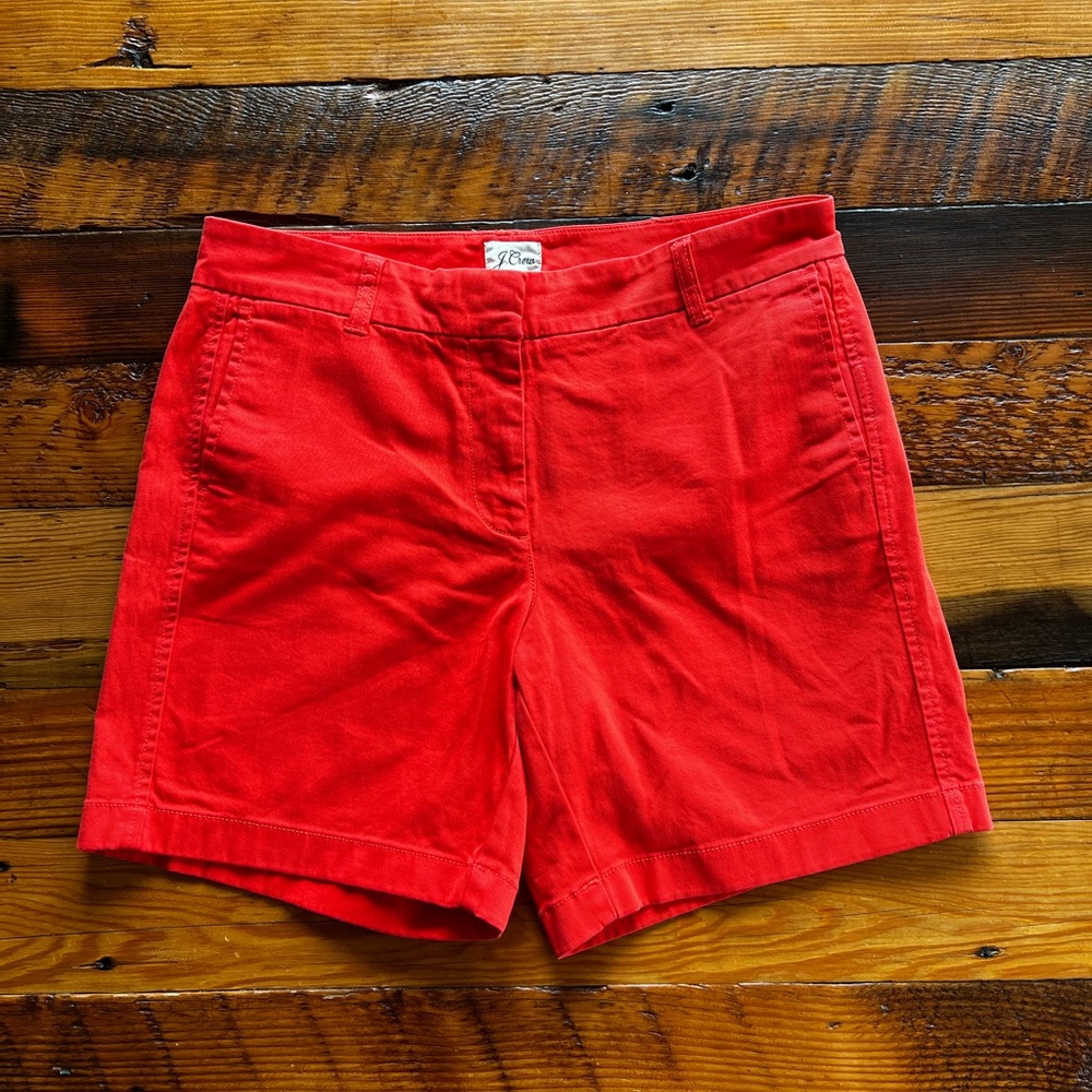 J. Crew Women's  Spiced coral Red Shorts size 8